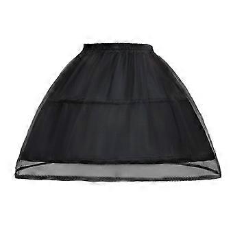 Skirt Support Birdcage Elastic Waist Skirt Support Violence Elastic Petticoat Bridal Crinolines compatible with Wedding Ceremony Black