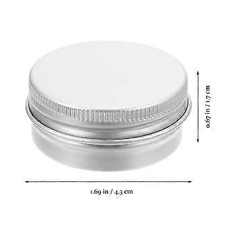 Aluminum Box Spiral Lid Cream Storage Box for 50Pcs Cosmetics Holder