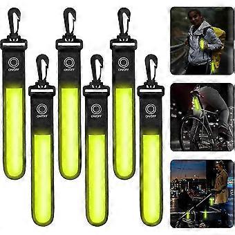 LED Flashing Light Reflective Bag Pendants,Safety Light,Reflectors compatible with Kids(4pcs)