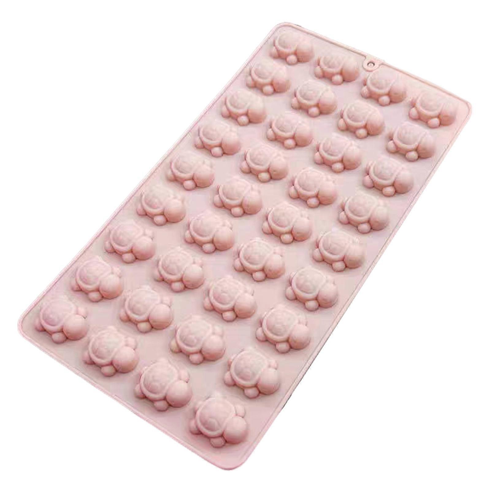 36-Cavity Mini Turtle Ice Cube Tray with Silicone Material for Baking