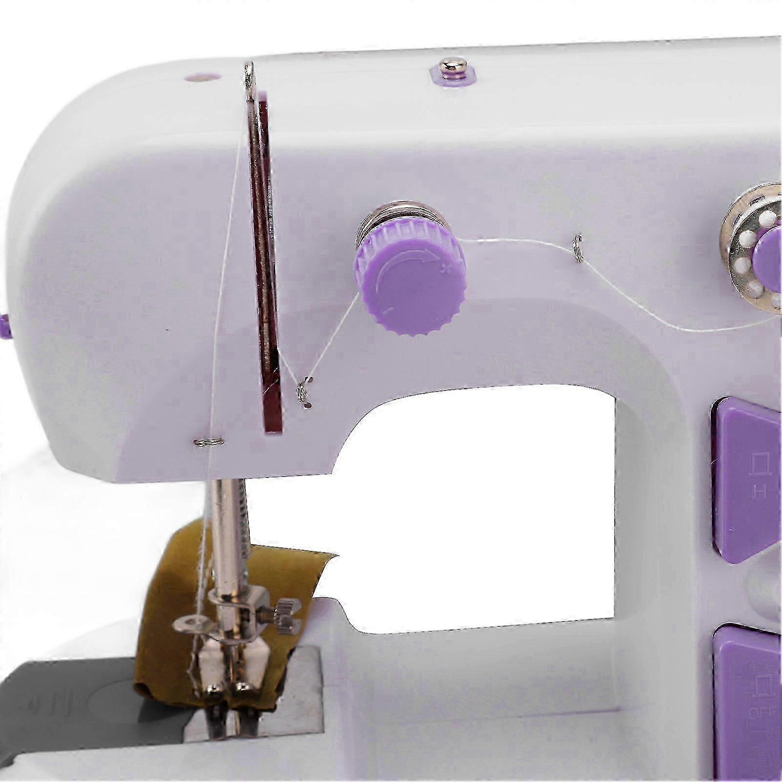Mini Sewing Machine Portable Home Electric Micro Mini Desktop Sewing Machine 100240V compatible with Small Projects Quick Repairs EU Plug
