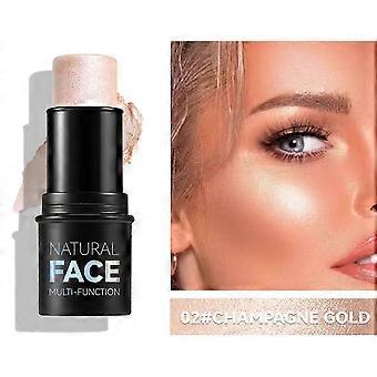 Crayon Contour Crème avec Surligneur, Bâton de Maquillage Waterproof pour Joues et Lèvres Crème Blush Stick