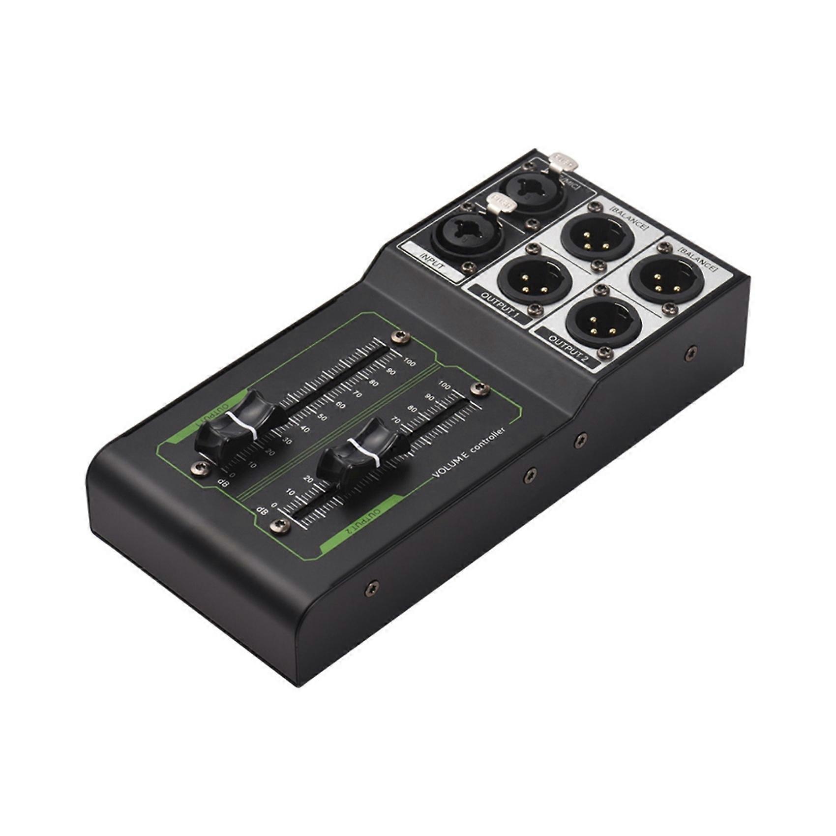 2X Passive Volume Controller Volume Adjustment Plug Play Stereo Input & Output