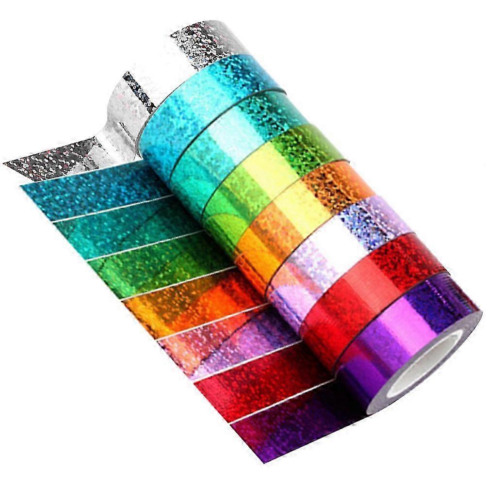 Creative Gift Wrapping Shiny Tapes 8 Pack Assorted Colors Decorative