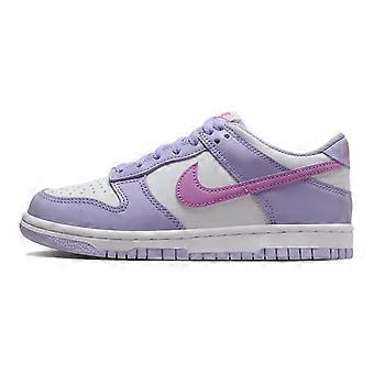 Nike Dunk Skateboard-Schuhe aus Synthetikleder, niedrig geschnitten, Lila/Weiß, Unisex, HQ1185-161