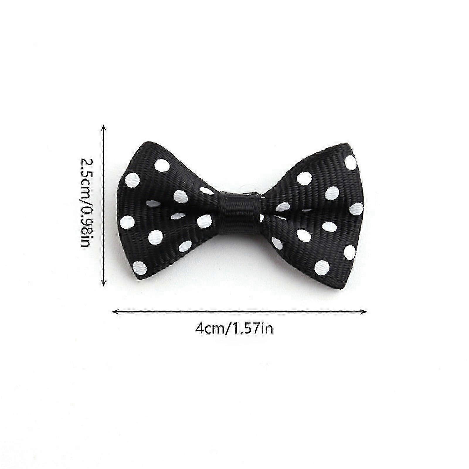 4cm Grosgrain Dot Bows 500Pcs