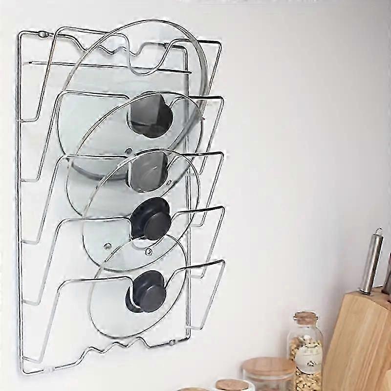 Stainless Steel 5-Tier Kitchen Wall Rack