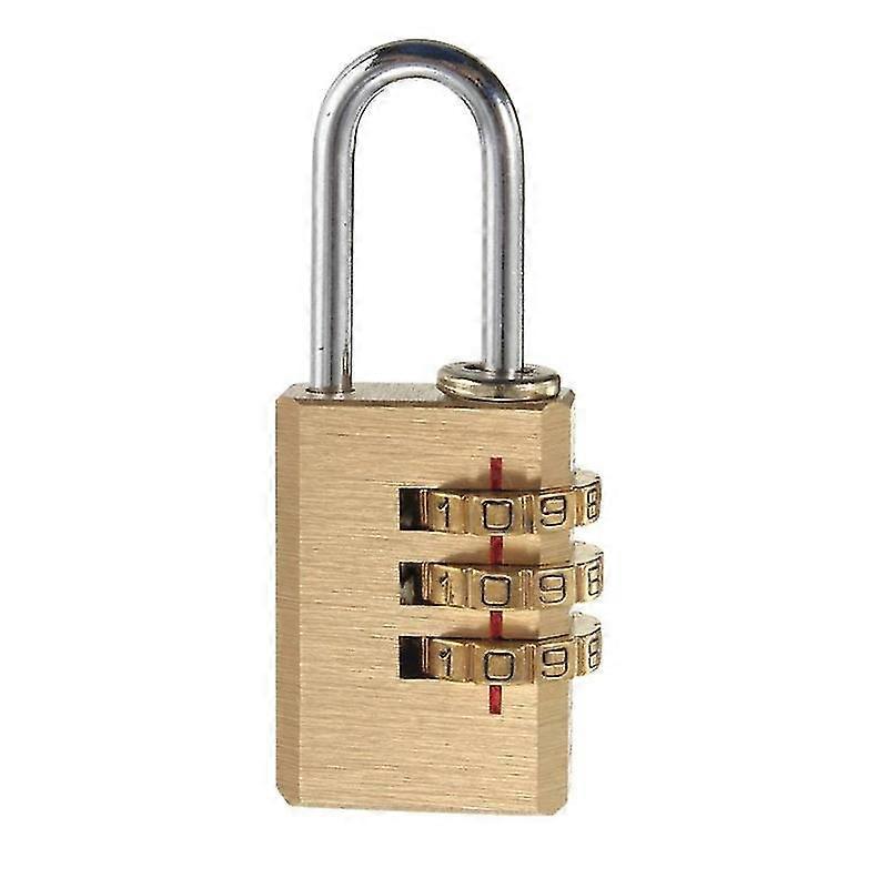 Solid brass combination lock for rust-free casting inside and out