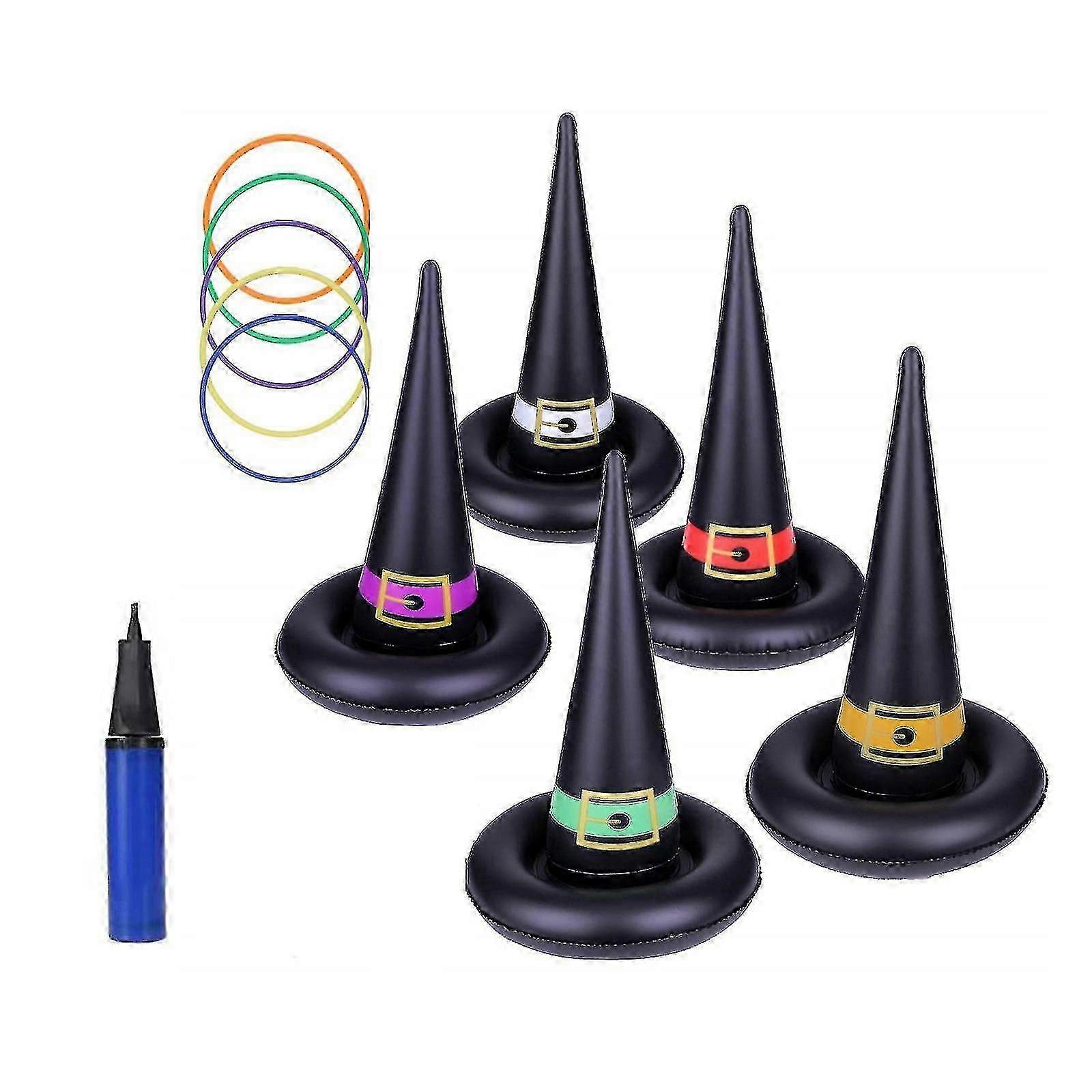 Halloween Inflatable Witch Hat Ring Toss For Party Prop