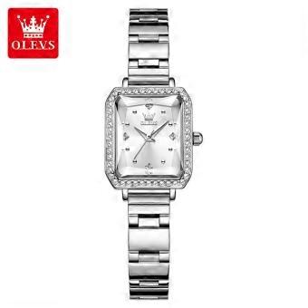 OLEVS 5688, luxuriös, Edelstahl, goldfarben, klassisch, elegant, klassische Diamant-Armbanduhren, Business-Uhren, Quarzwerk.