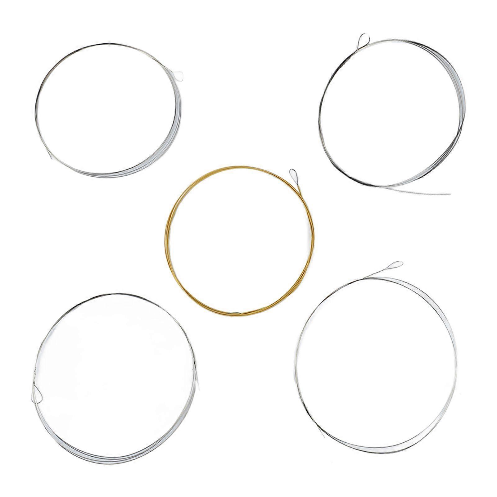 5 String Banjo String Stainless Steel Full Resonance Thick High Notes Strings Replacement for Performance