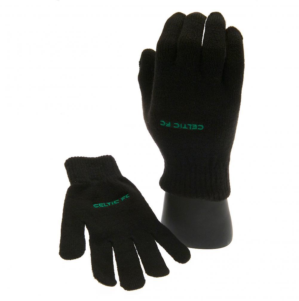 Celtic Fc Knitted Gloves Junior