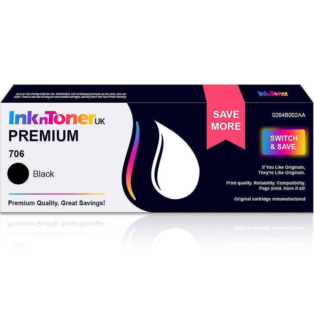 kompatibel Canon 706 sort tonerpatron (0264B002AA) (Premium) til Canon MF6540 LaserBase toner