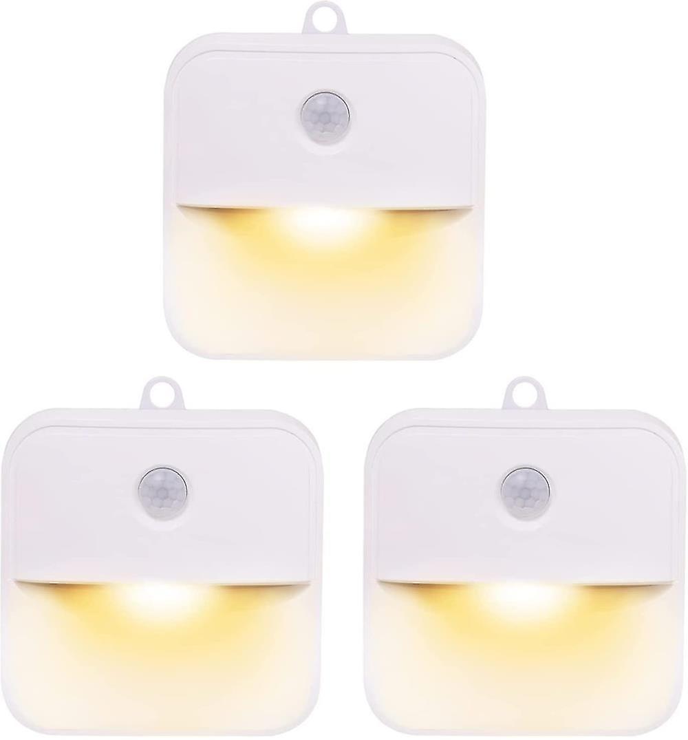 Motion Sensor Night Light Indoor Led Stick-on Lighting Battery Powered For Under Cabinet