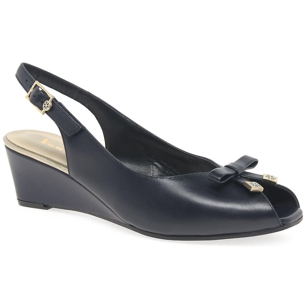 Van Dal Meade Womens Peep Toe Slingback Shoes