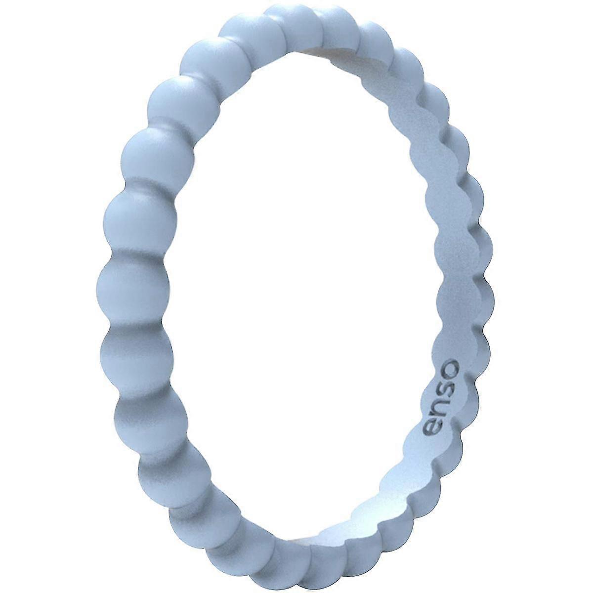 Enso Rings Beaded Stackables Series Silicone Ring - Glacier