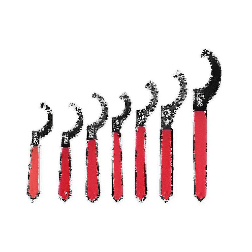 Coilover Wrench Spanner, 7pcs Non- Spanner Wrench Set, Professional Universal Rubber Handle Wrench