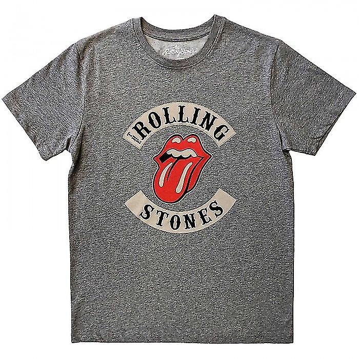 T-Shirt The Rolling Stones Unisex – Ringer US Tour '78, Colore Naturale E Arancione, Licenza Ufficiale
