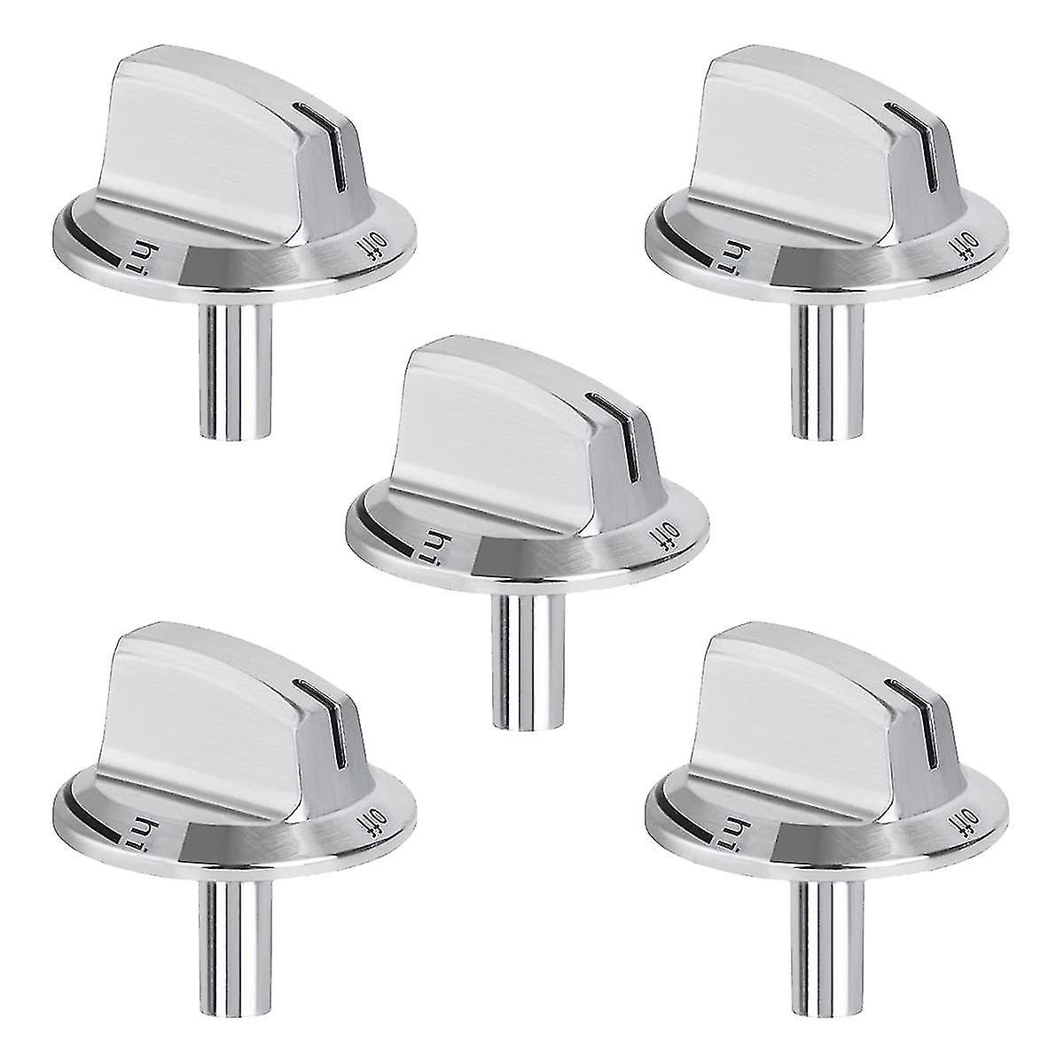 5 Packs Upgrade 5304525746 Long Stem Stove Knobs Replacements, Compatible With Stove Range Oven Kno