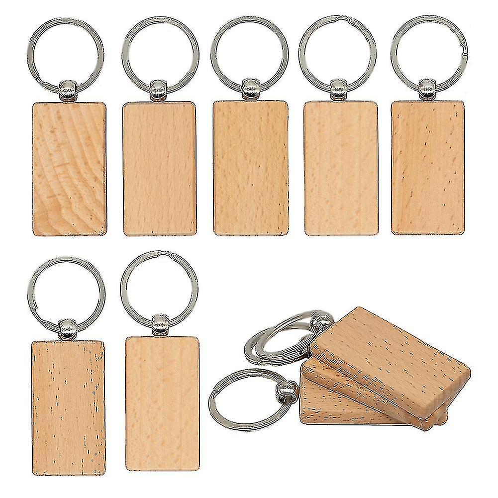 Compatible Withwood Engraving Blanks For Keychains 20 Pack (width:1.22 Inch)
