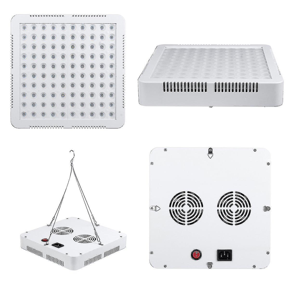 Full Spectrum Led Grow Light Growing Lamp Built In 2 ventilateurs pour plante hydroponique