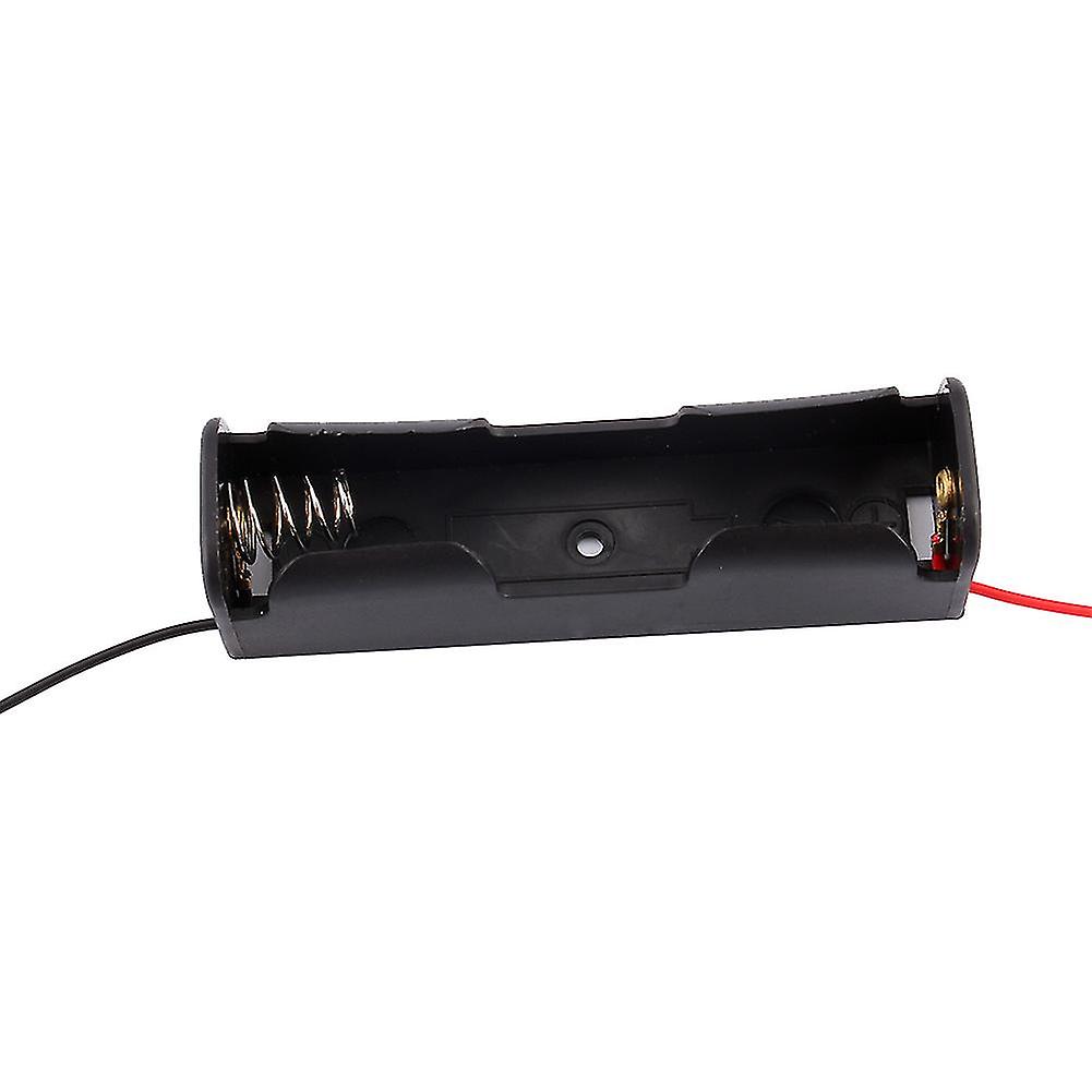 Plastic 18650 Battery Holder Storage Box Case with Wire Leads for Rechargeable Batteries DIY