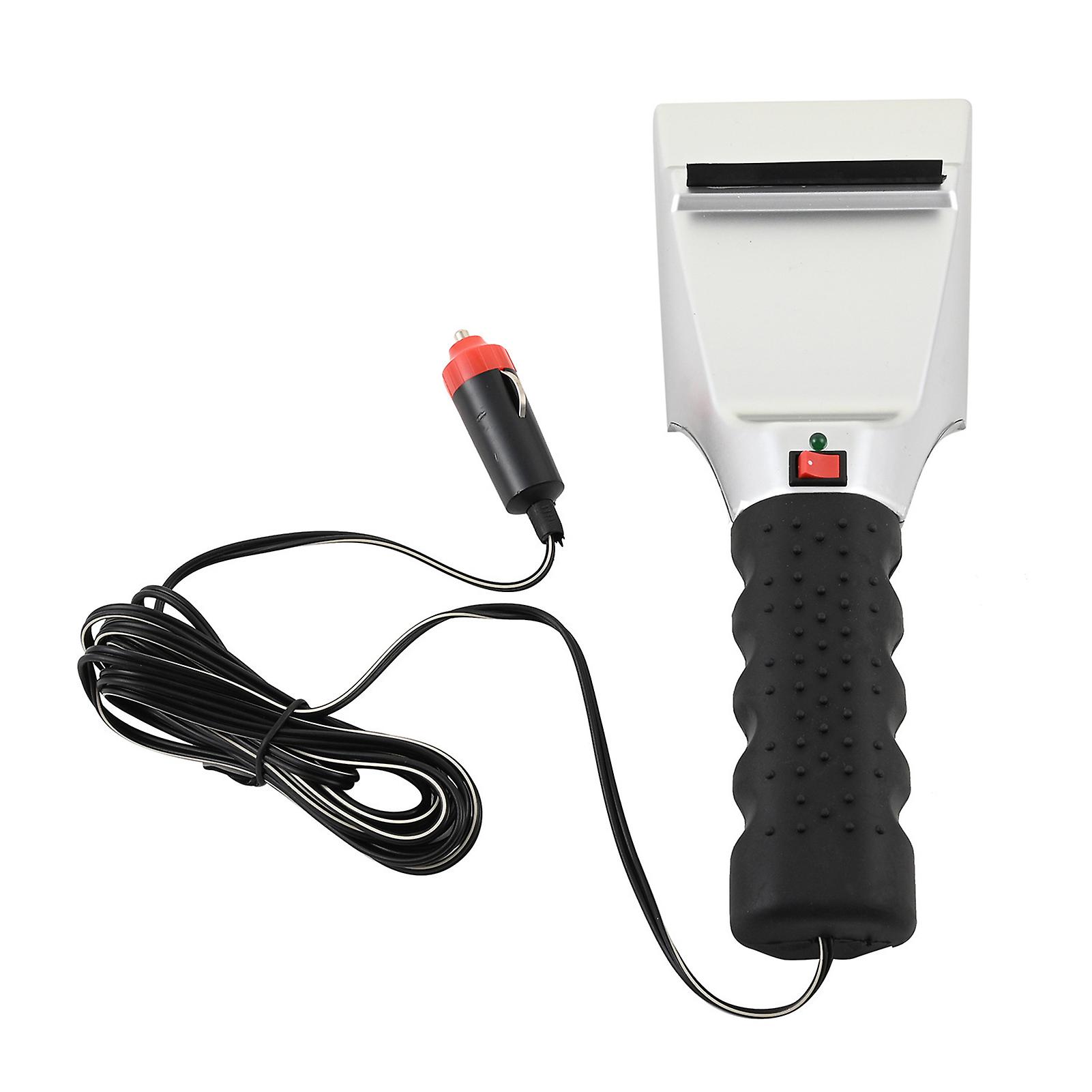 Heated Snow Shovel with Cigarettes Lighter Plug Heavy Duty Durable Snow Defrost Removal for Road Traveling