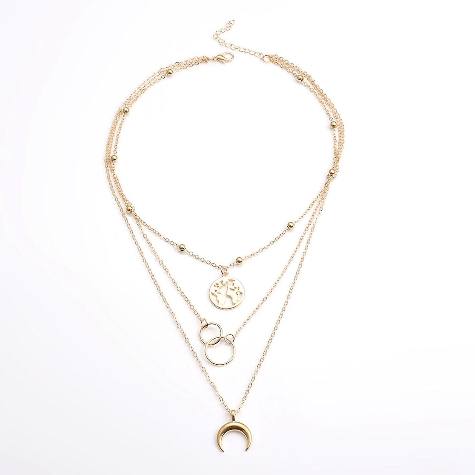 Alloy Multi-layers Collarbone Chain Simple Irregular Shape Clavicle Chain for Dressing