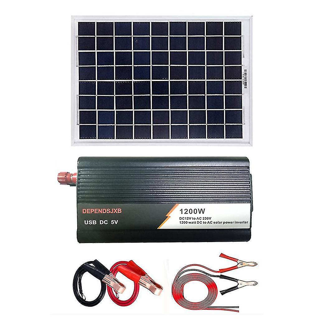 Off Grid Panou Solar Kit cu 1200w Solar Char invertor și conectați cablu