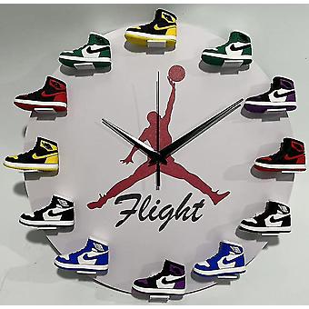 flight sneaker clock