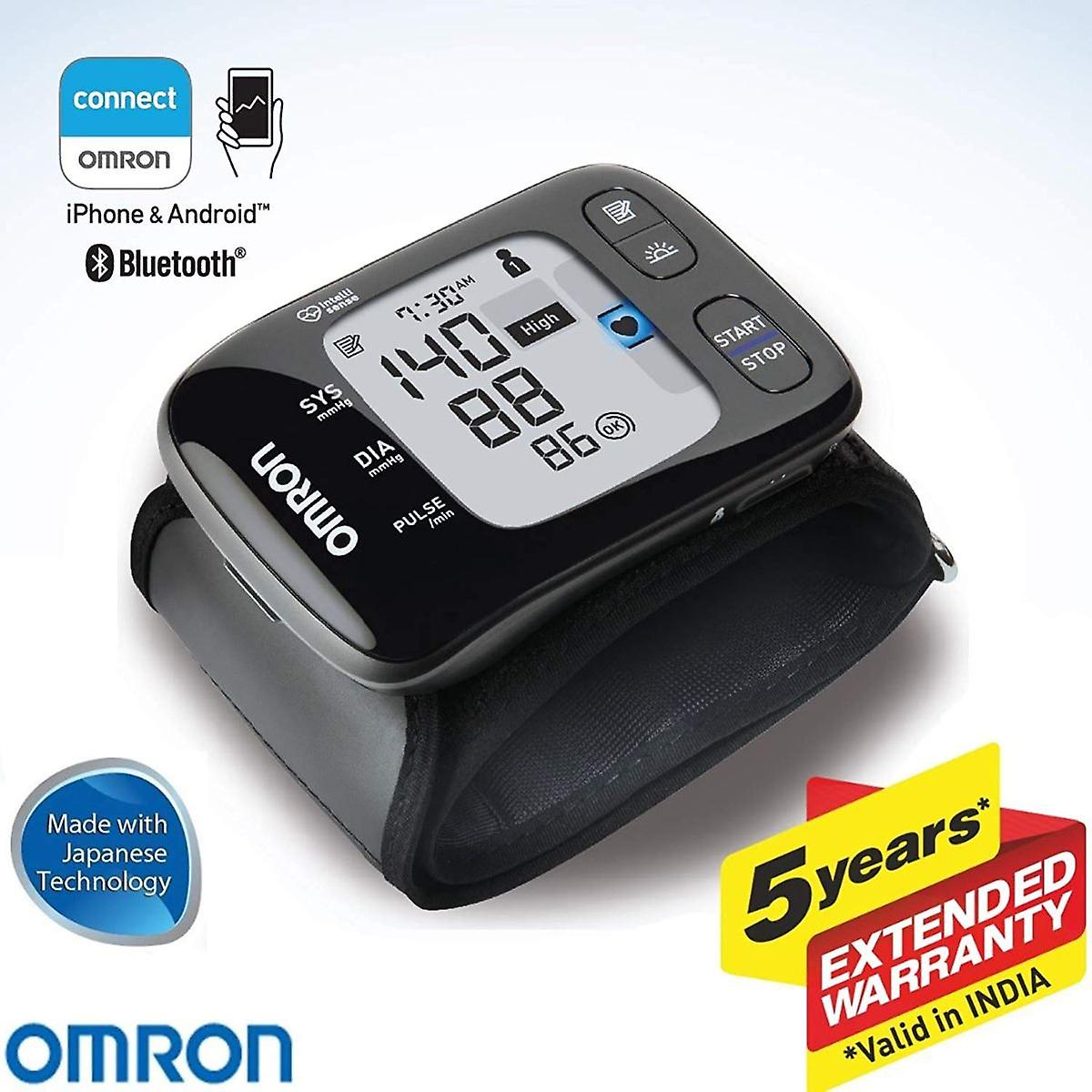 Omron RS7 HEM 6232T Wrist Blood Pressure Monitor Bluetooth Battery ...