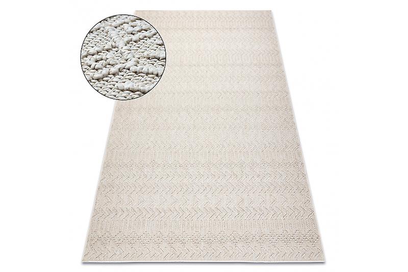 Carpet JERSEY 19243 cream - Chevron, structural, loop BOHO