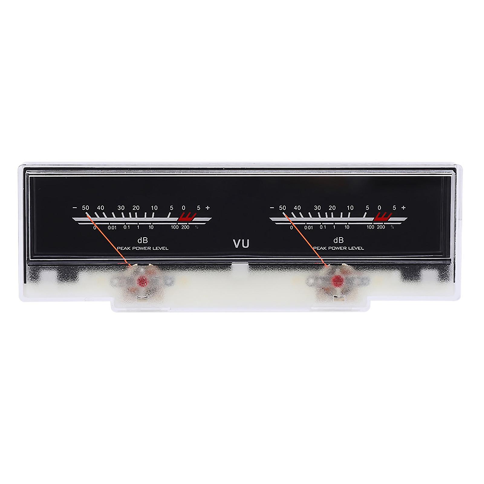 Qukaim Testing Tool High Accuracy VU Meter, DB Level Header Power Amplifier Level Meter, Testing Tool for o Equipment, Compact Design, Easy to Use