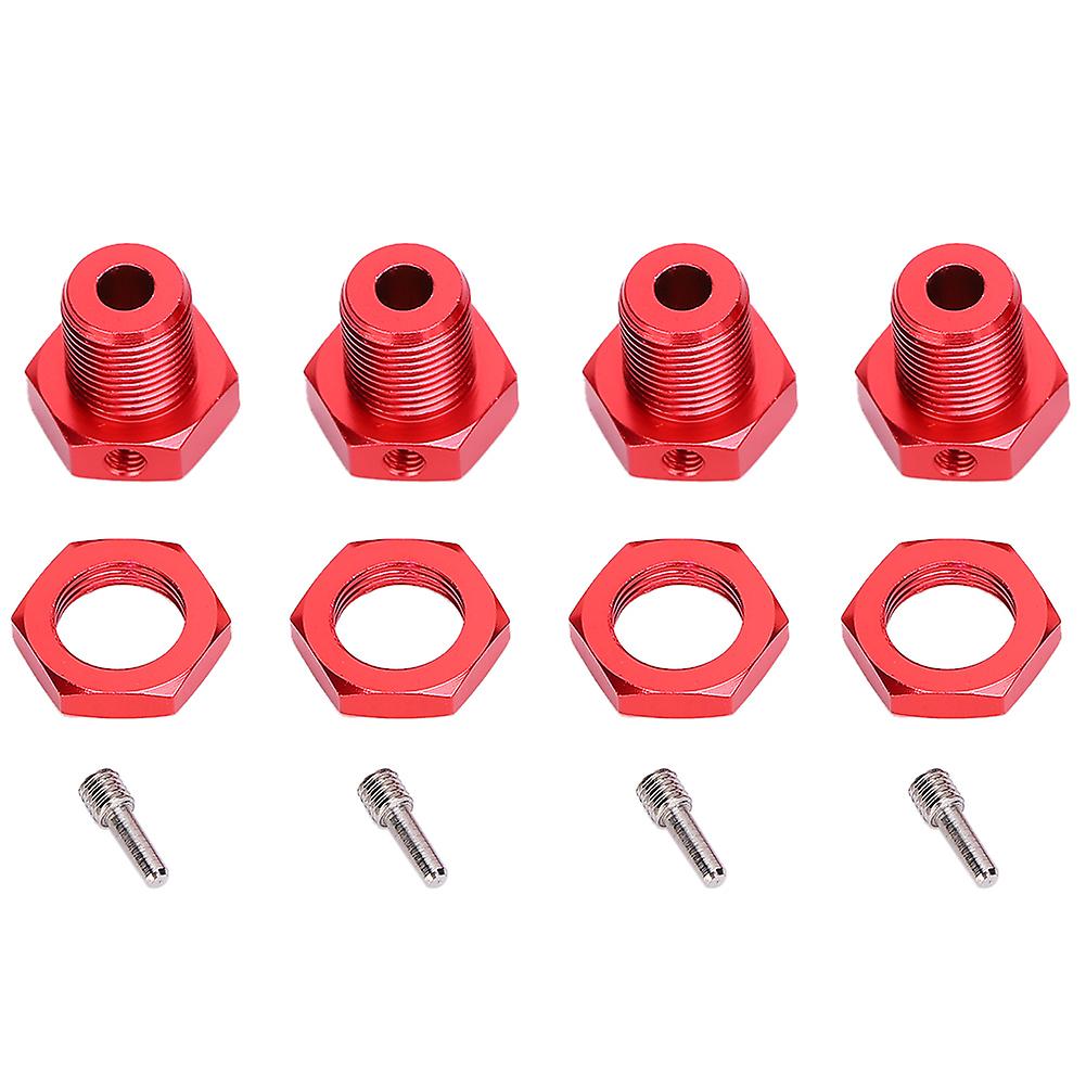 5mm 0.2in Aluminum Alloy Tire Combiner Coupler Fit for TRAXXAS EREVO 1/10 Car(Red )