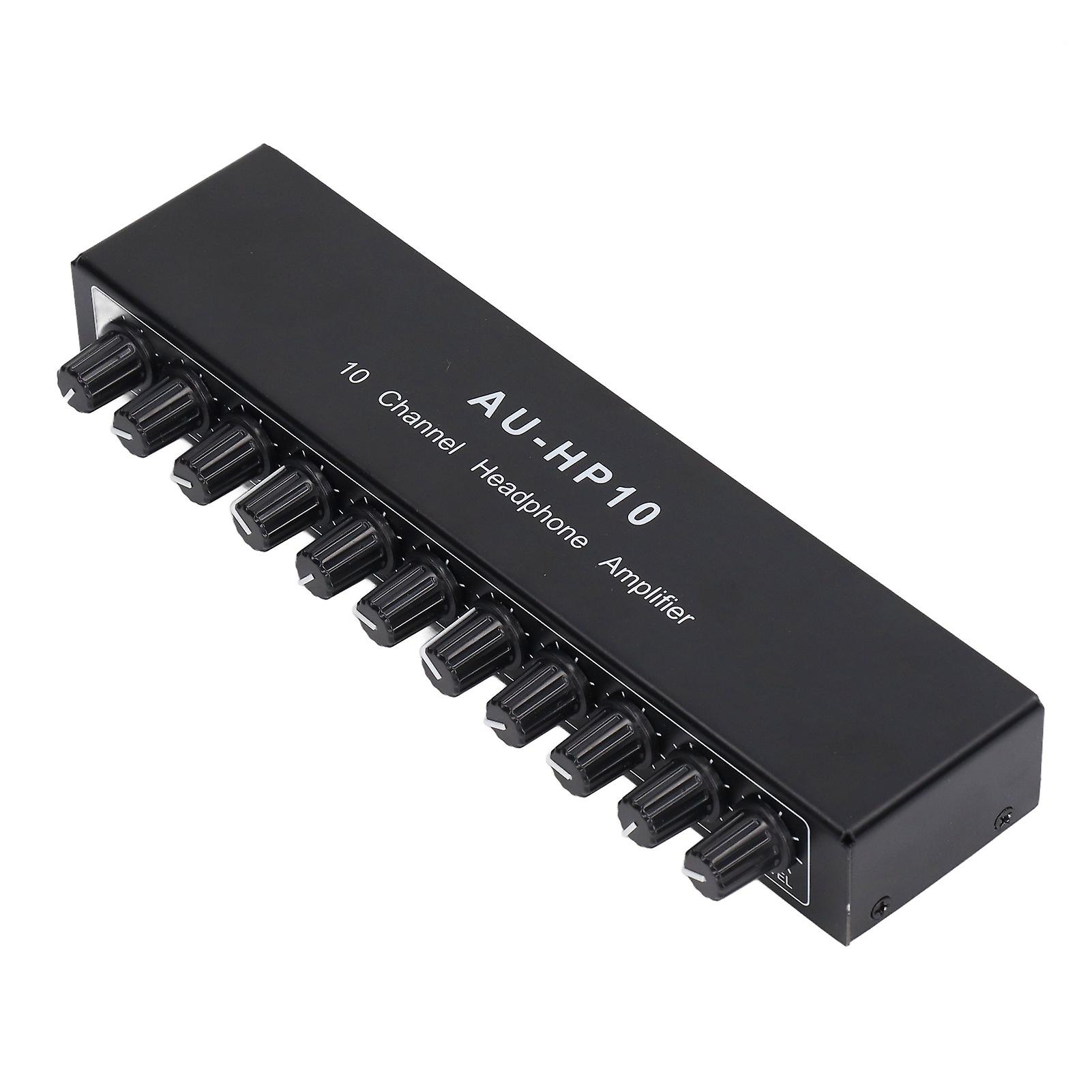 10 Channel Headphone Amplifier 1 In 10 Out Stereo Audio Splitter