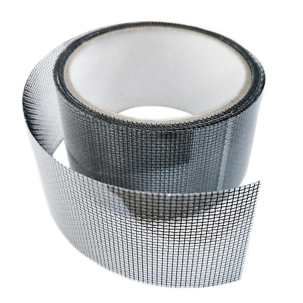Window Screen Repair Kit Tape Screen Patch Repair Kit Well Ventilated Strong(black)