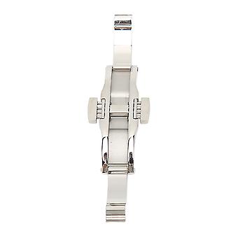 Watch Depolyment Clasp Stainless Steel Folding Deployment Clasp Push Button Buckle Watch Accessory 6 X 21mm / 0.2 X 0.8in