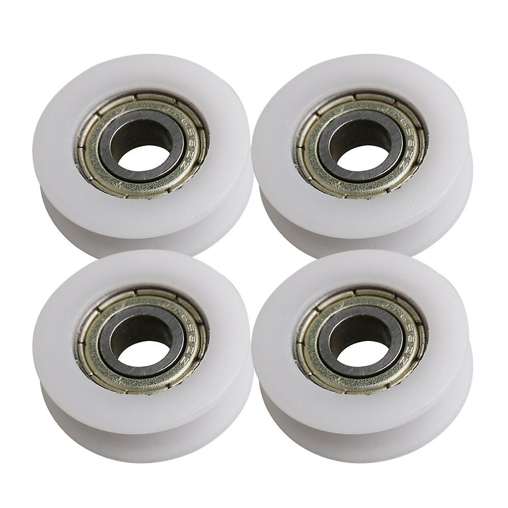 4x U-type Groove Bearing 696ZZ Guide Pulley Load-bearing 67KG 22x6x7mm
