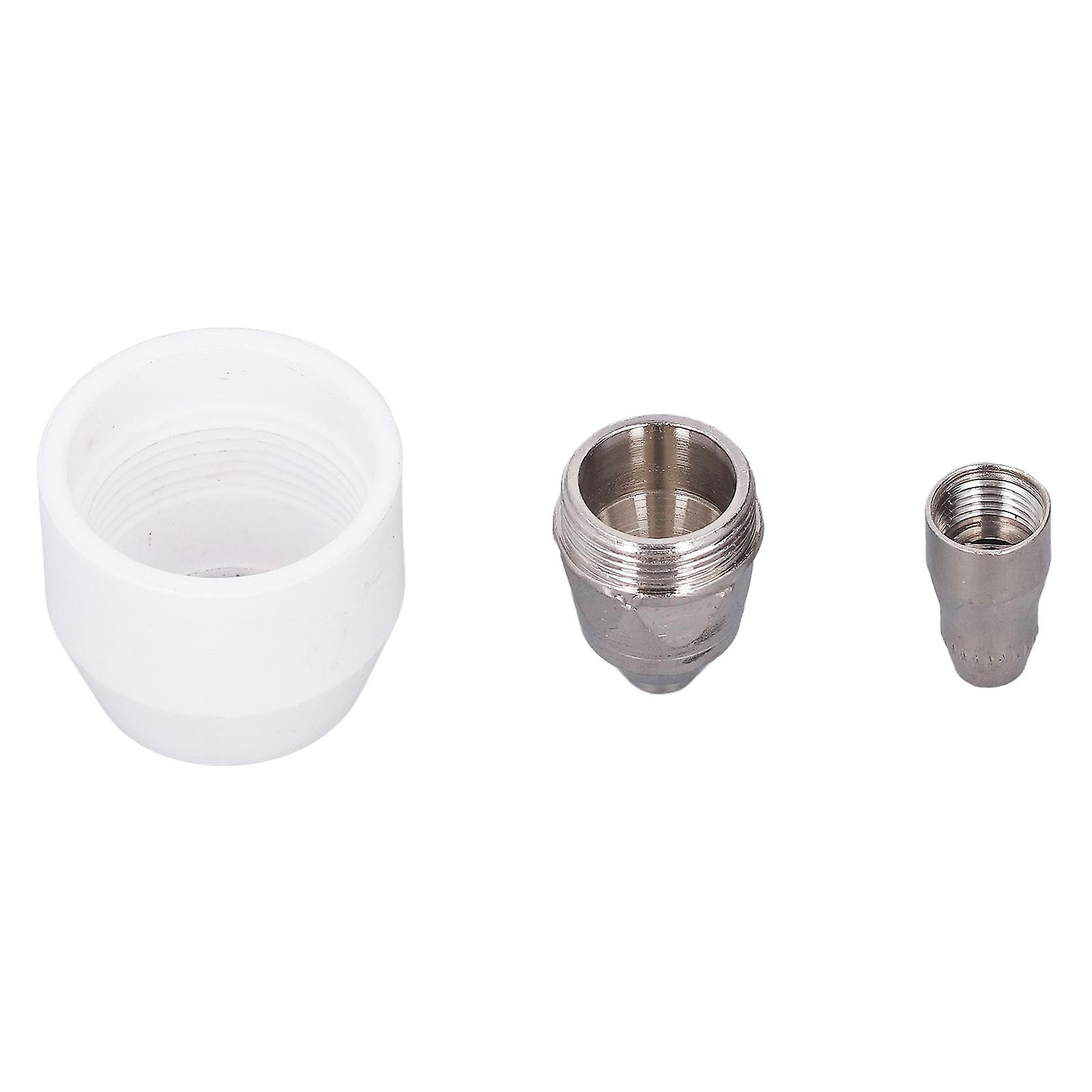 3Pcs Plasma Cutter Nozzle Tip Cutting Torch Electrode Protective Ceramic Nozzle Consumables for P80 