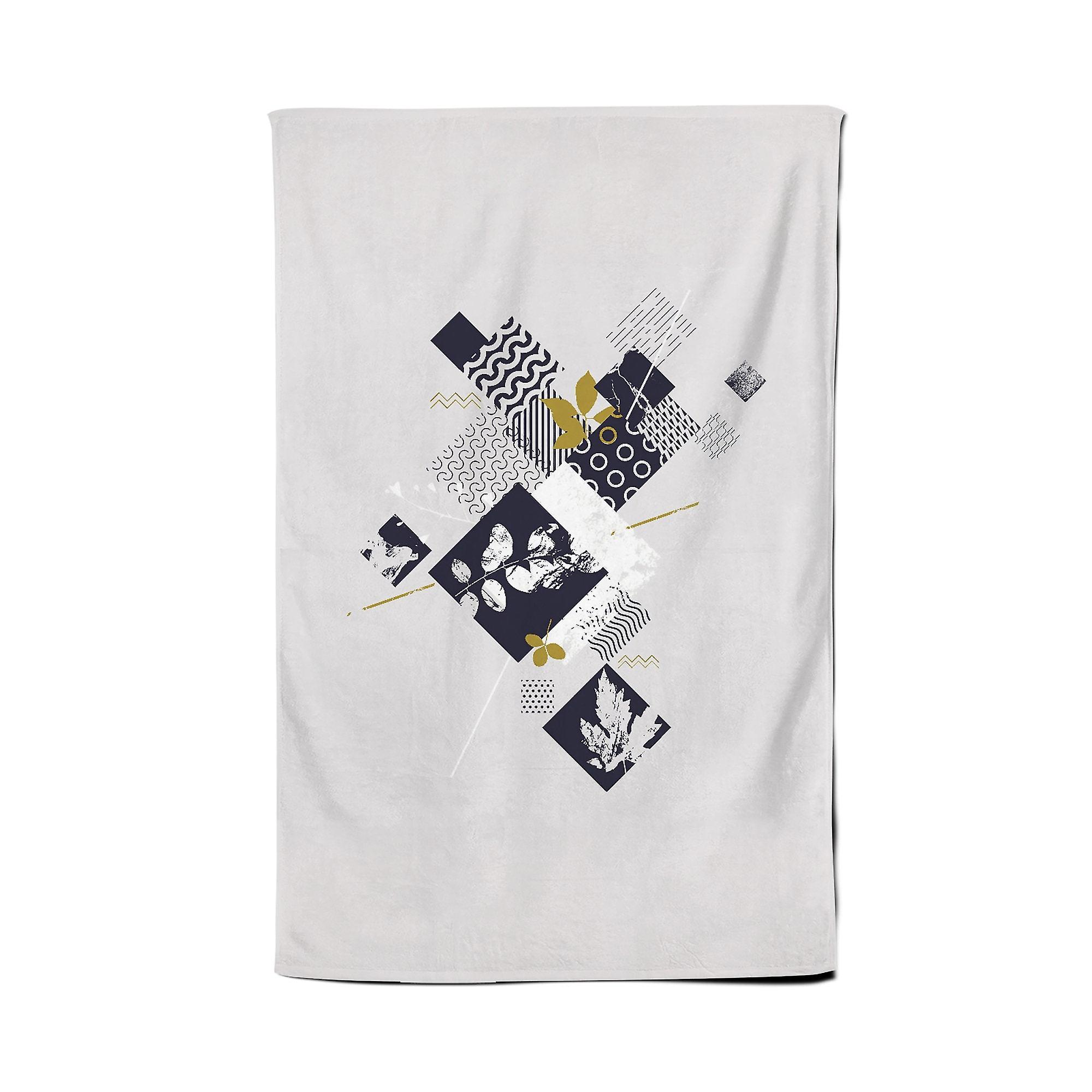 Abstract Botanical Tea Towel