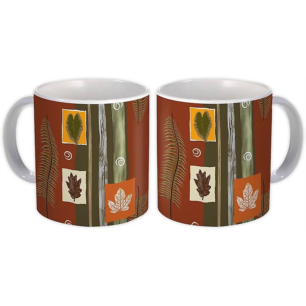 Presentmugg: Lönn ormbunke lämnar växt