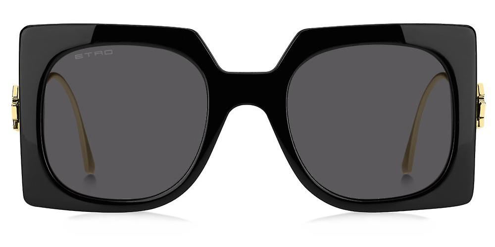 NWT, Etro ETRO 0026/S BLACK/Dark Grey, Size54X23X140. Etro ETROSCREEN 807 IR Sunglasses Black - eye-oo.com main image 4