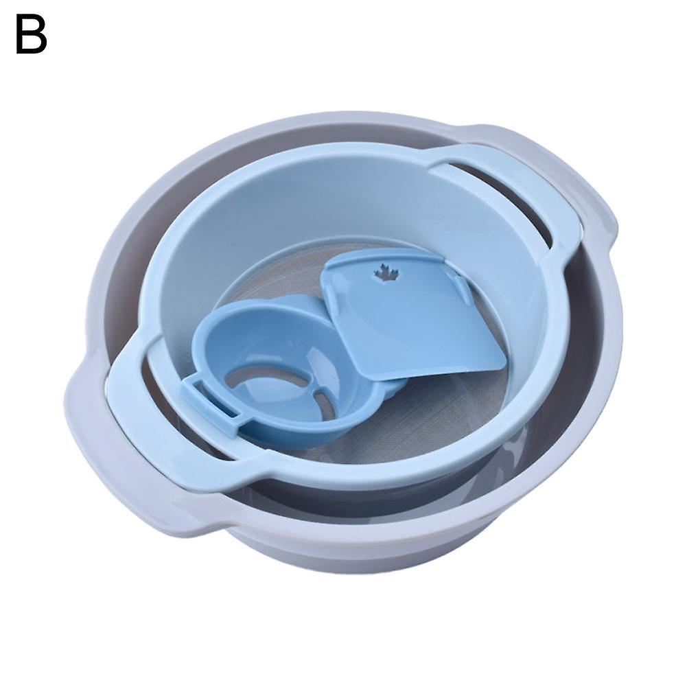 For Ou Trim Tank with Strainer 4-Piece Set Stackable Lightweight PP Pollen Screen for Effortless Efficient Trimming