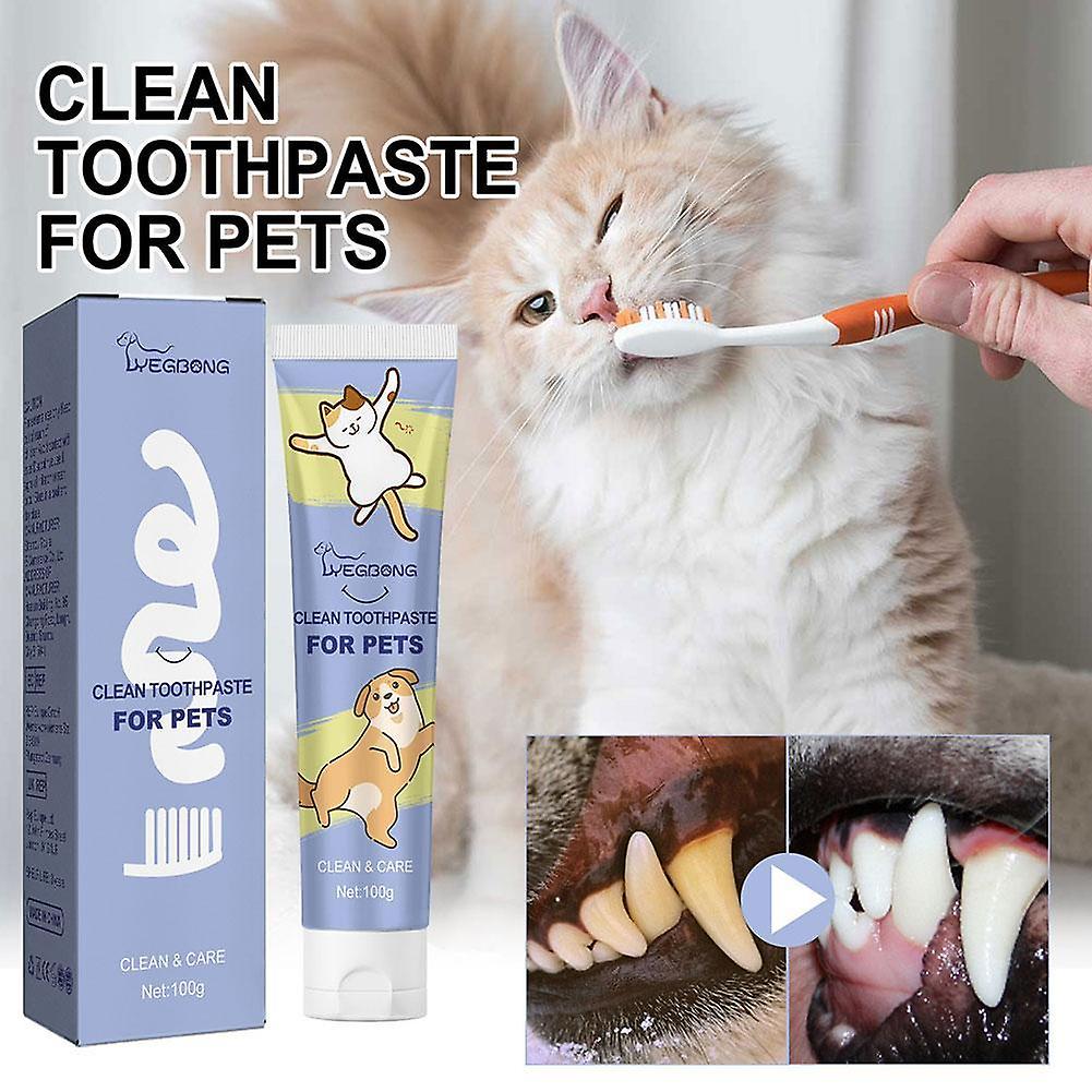 Pet οδοντόκρεμα για σκύλους και γάτες γεύση μέντας βανίλιας 100g Καθαρισμός κατοικίδιων ζώων