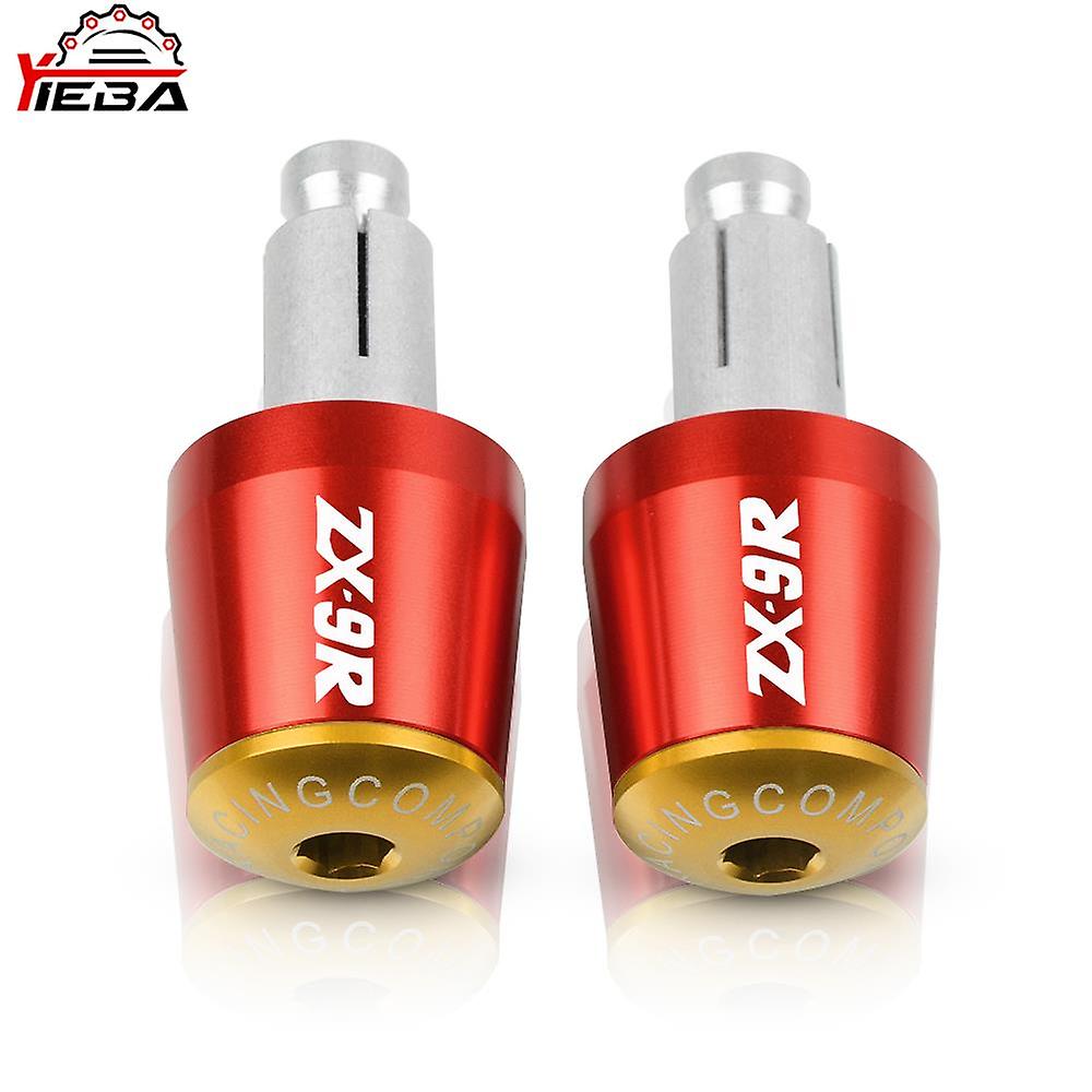 7/8" 22mm Motorcycle Handle Hand Bar Ends Handlebar Grip End Cap Plug For Kawasaki Zx9r Zx-9r 1998 1999 2000 2001 2002 2003 2004