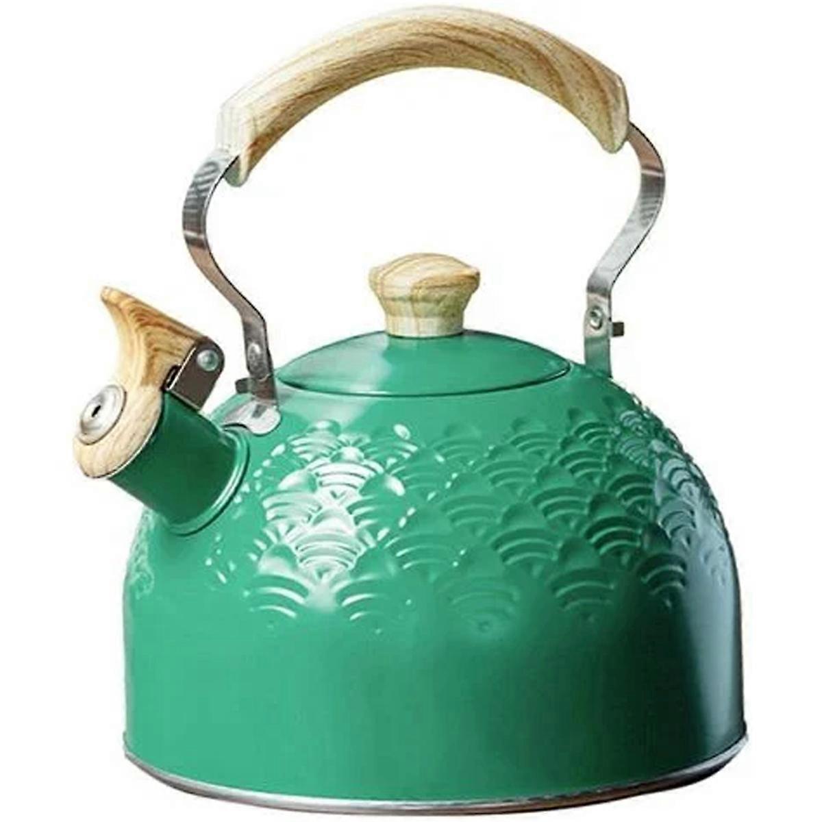 Silbato y olla de agua hirviendo -2.5L verde menta