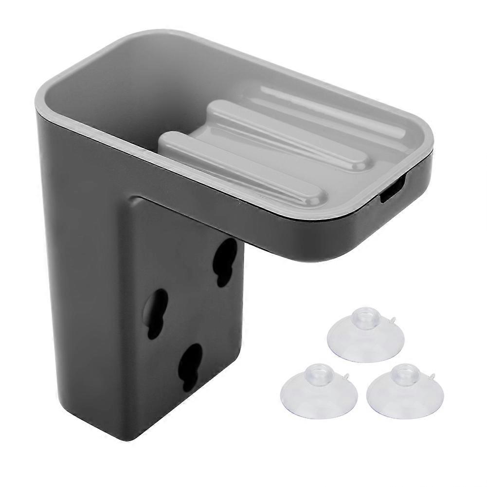 ABS Material Chuck Kitchen Rack Tableware Cleaning Tool Sponge Drying Shelf(Black)