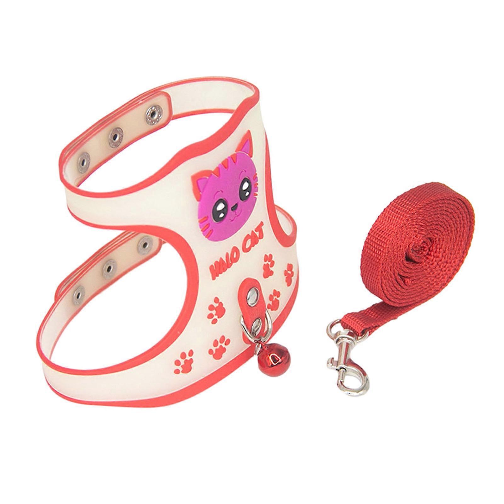 Pet Chest Strap Safe Stylish Luminous Reflective Anti-Lost Durable Vibrant Design Pet Leash for Nighttime Walks
