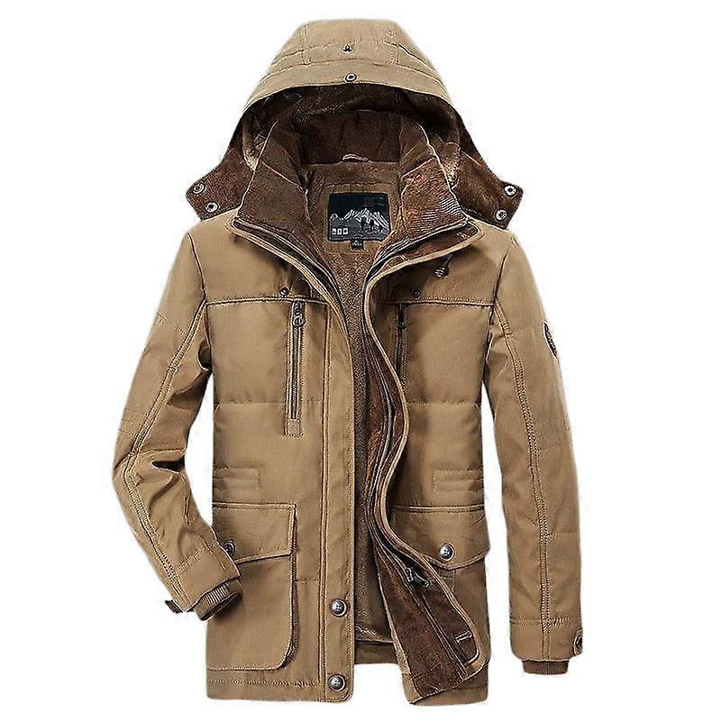 Men's Thick Warm Winter Jacket Mountain Ski Jacket Hooded