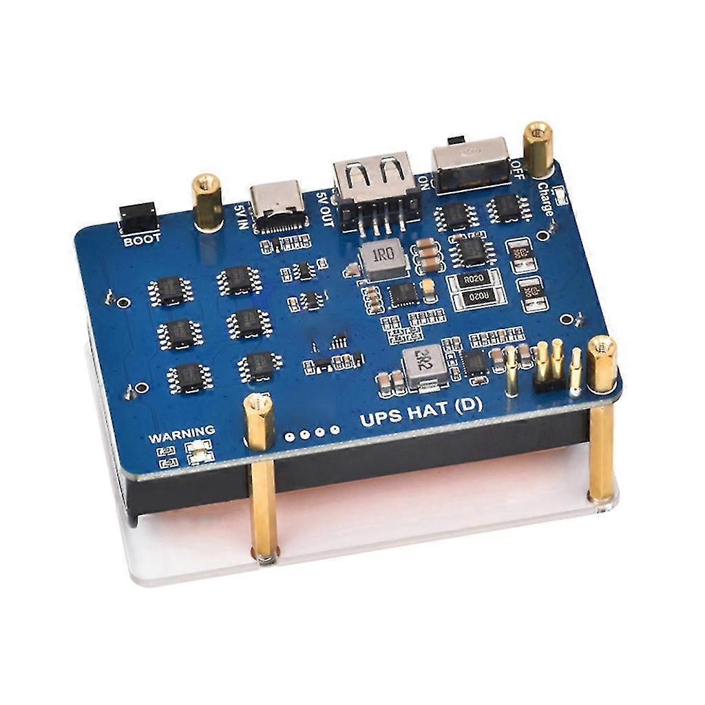 UPS HAT D UPS Power Supply Module 5V Power Supply Stable Current Output Hat